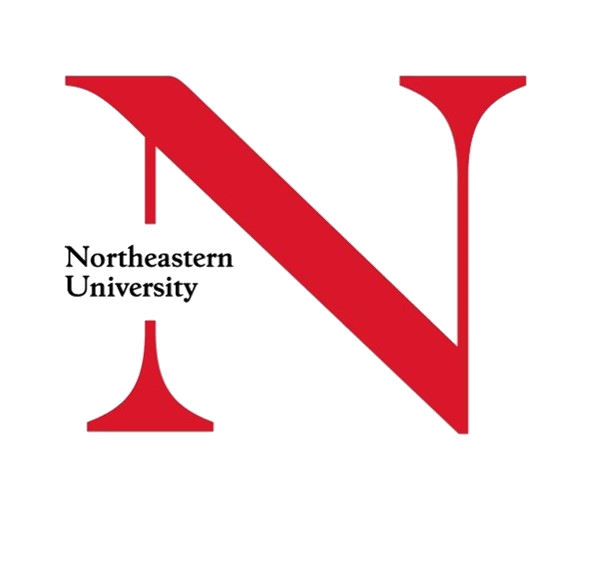 This is a picture of the logo of Northeastern University.